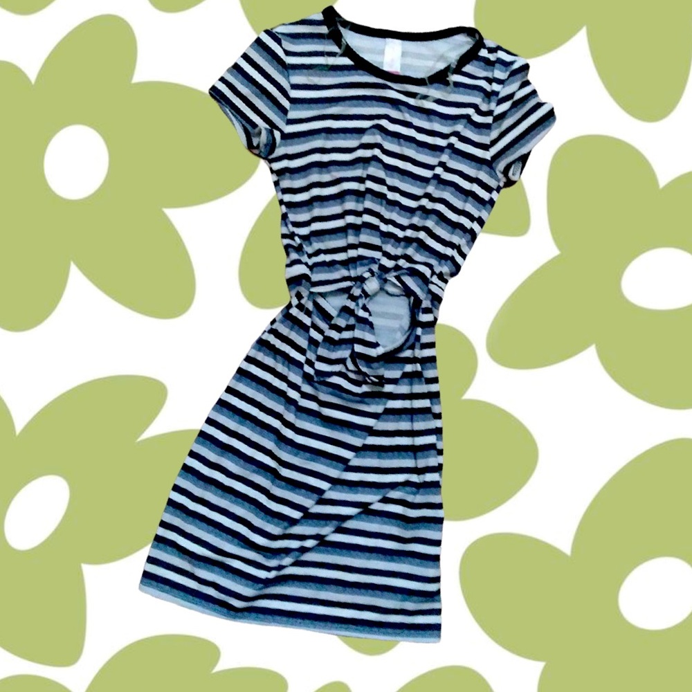 NoBo Striped Cutout Dress